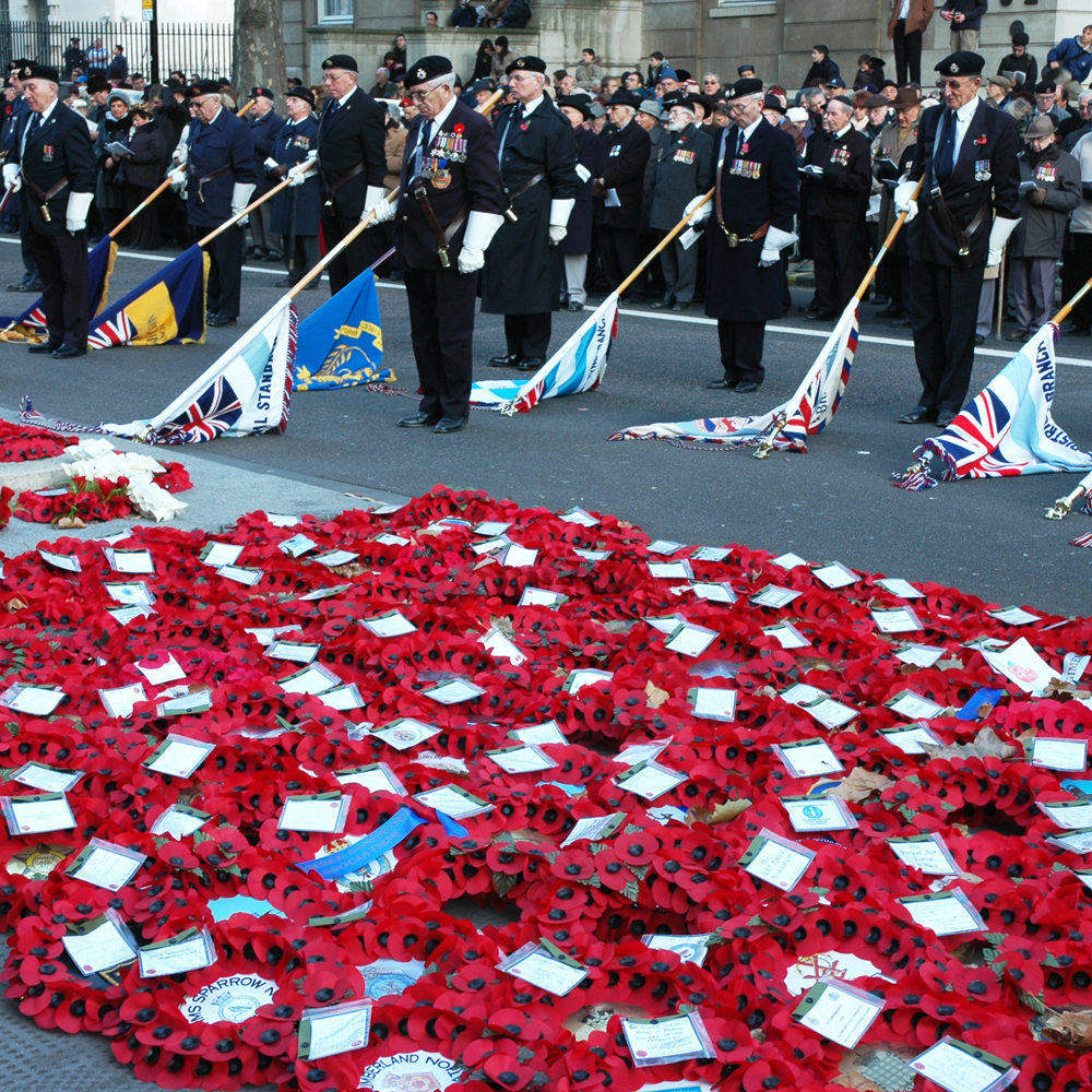 AJEX - The Association of Jewish Ex-Servicemen and Women, Remembrance Day ceremony and medals from Jewish Military Museum 
